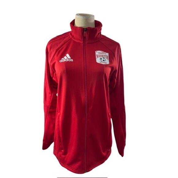 NWT!! "ADIDAS" Zip Up Jacket SPOT ON SLEEVE SZ S MEN'S T Bays Soccer FINAL SALE! - Picture 1 of 16